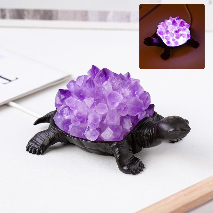 LED Turtle Crystal Lamp
