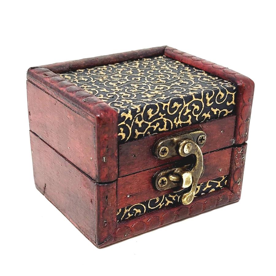 Wooden Chest Storage Box Scrollwork