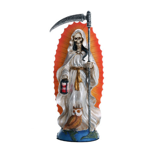 Santa Muerte Small White
