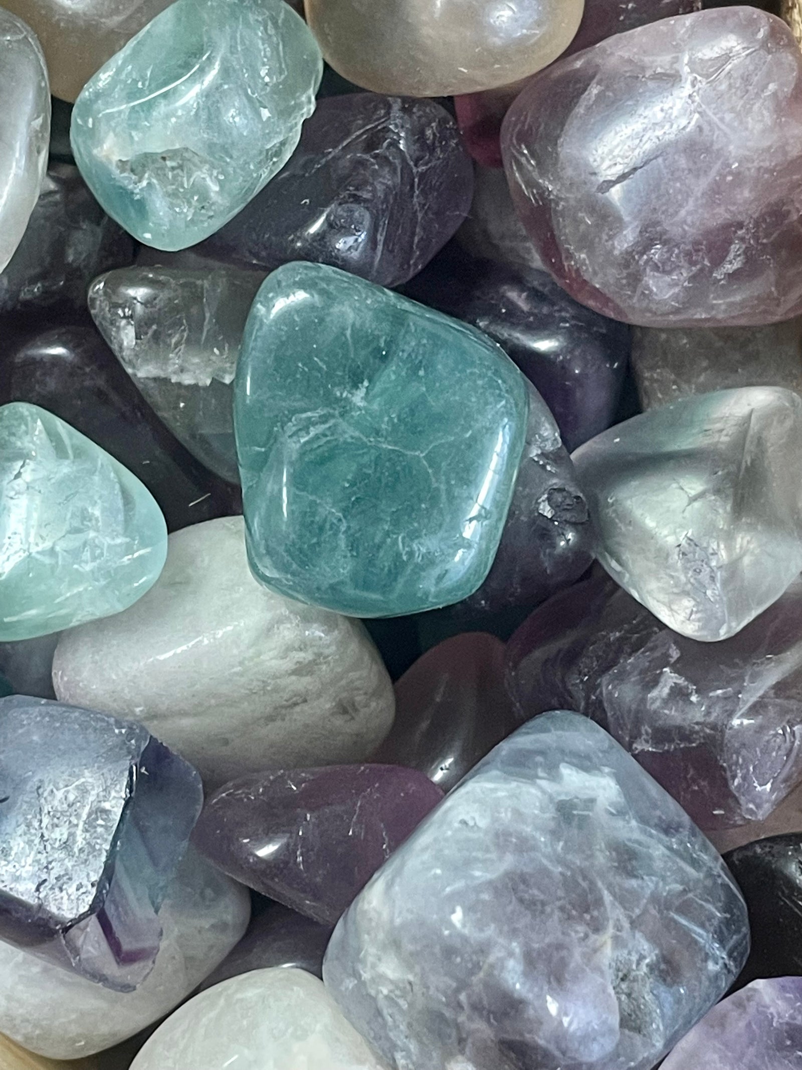 Fluorite Tumbled