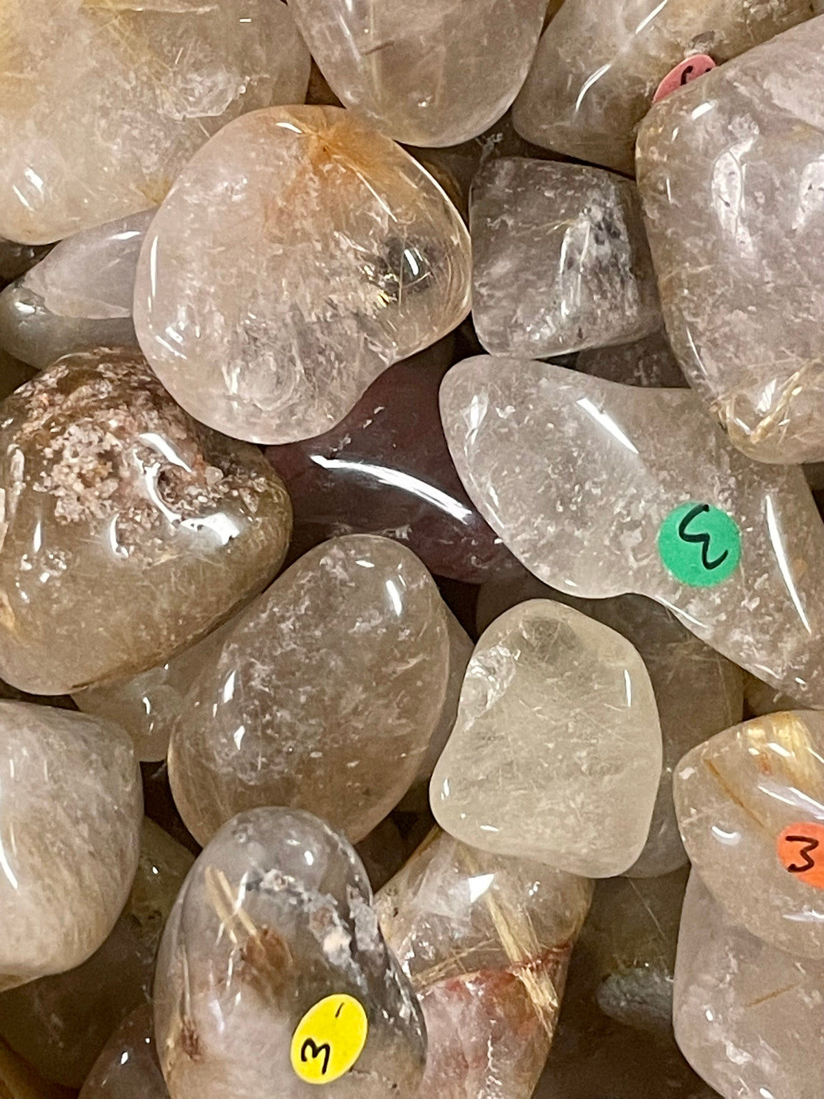 Rutilated Quartz Tumbled
