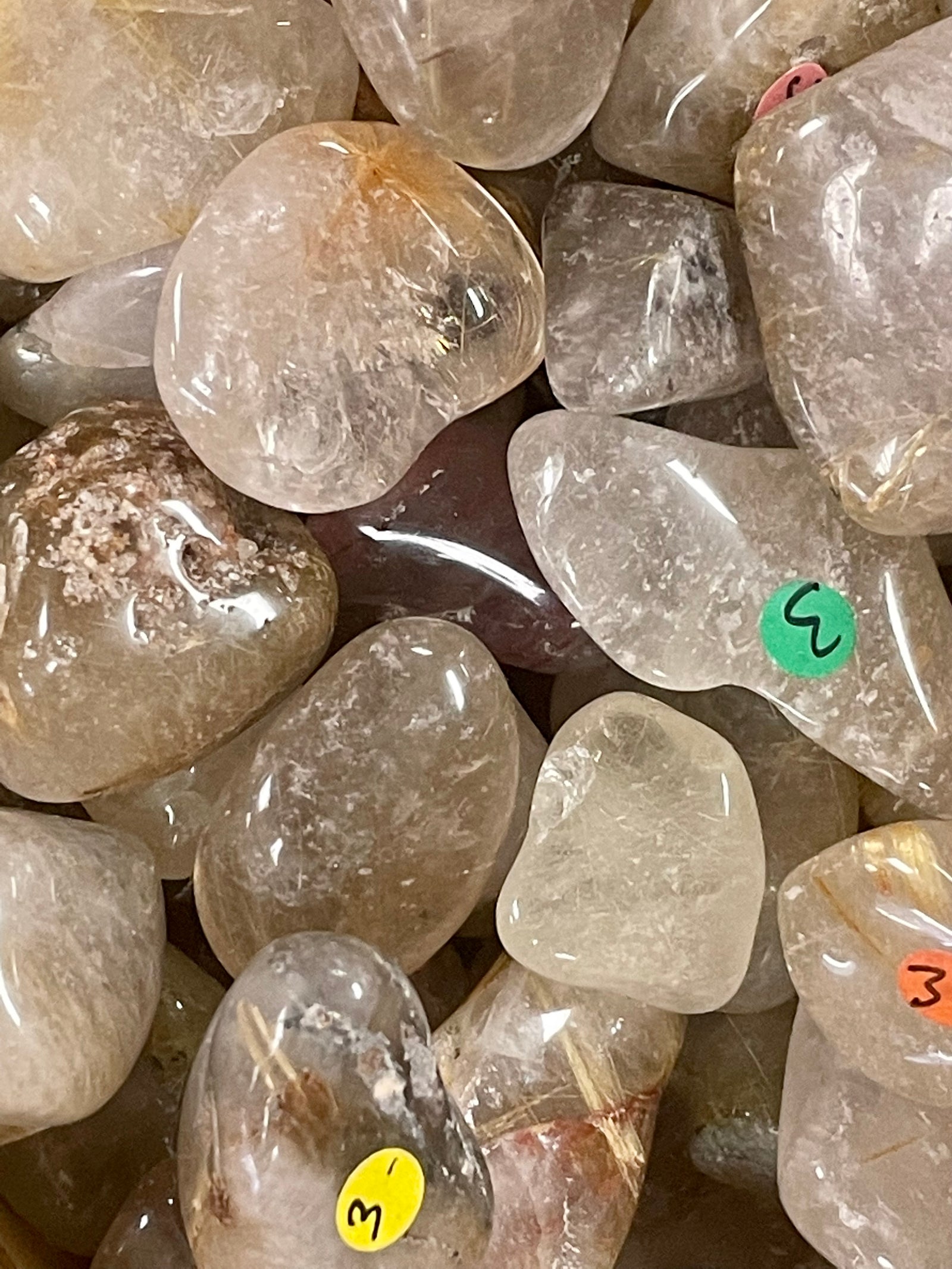 Rutilated Quartz Tumbled