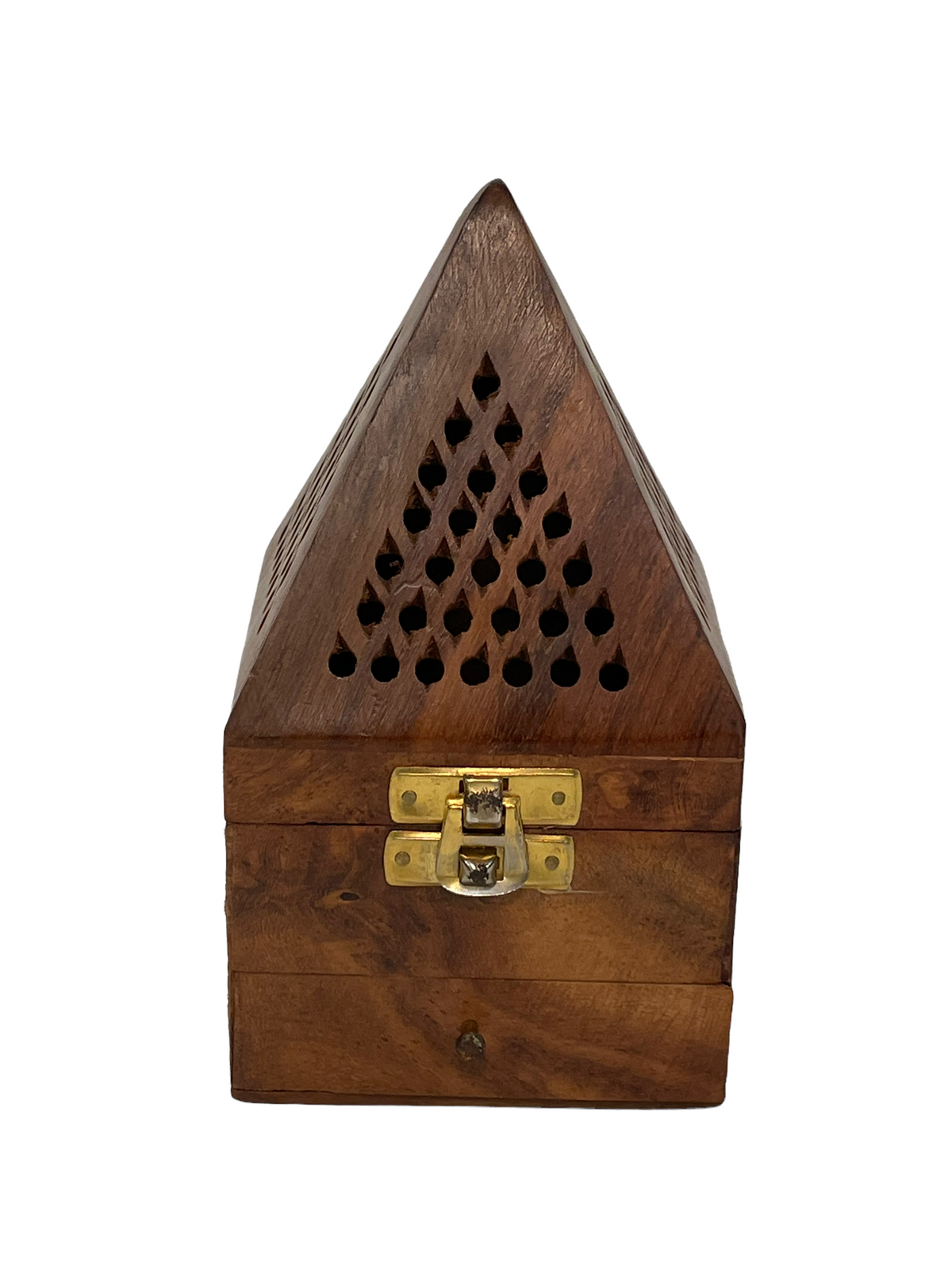Wooden Pyramid Charcoal / Cone Burner