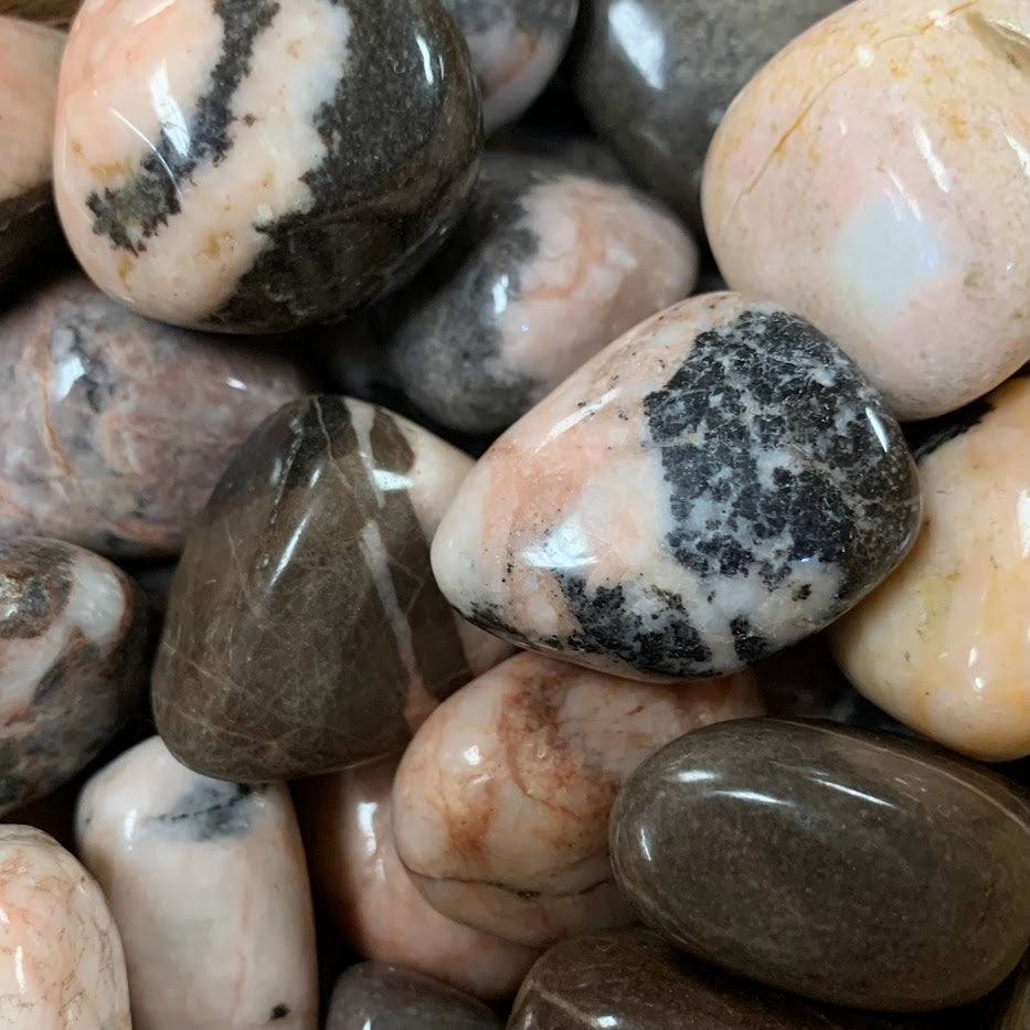 Pink Zebra Jasper Tumbled
