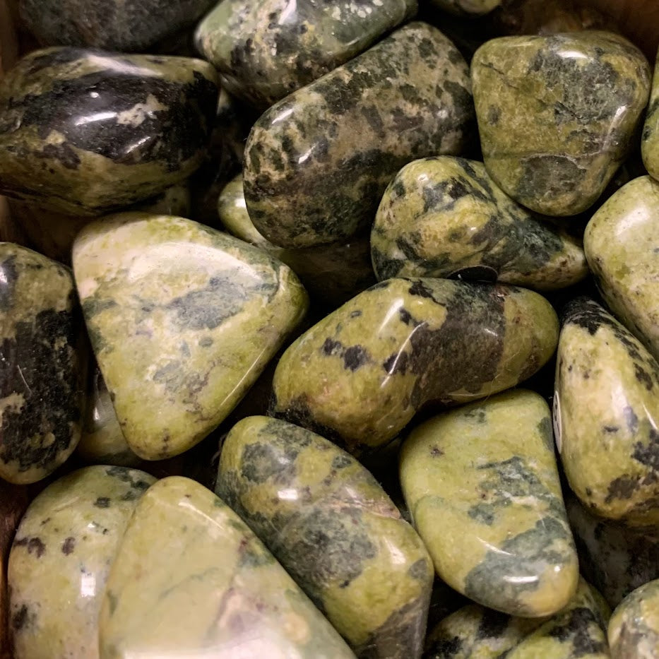 Serpentine & Epidote Tumbled