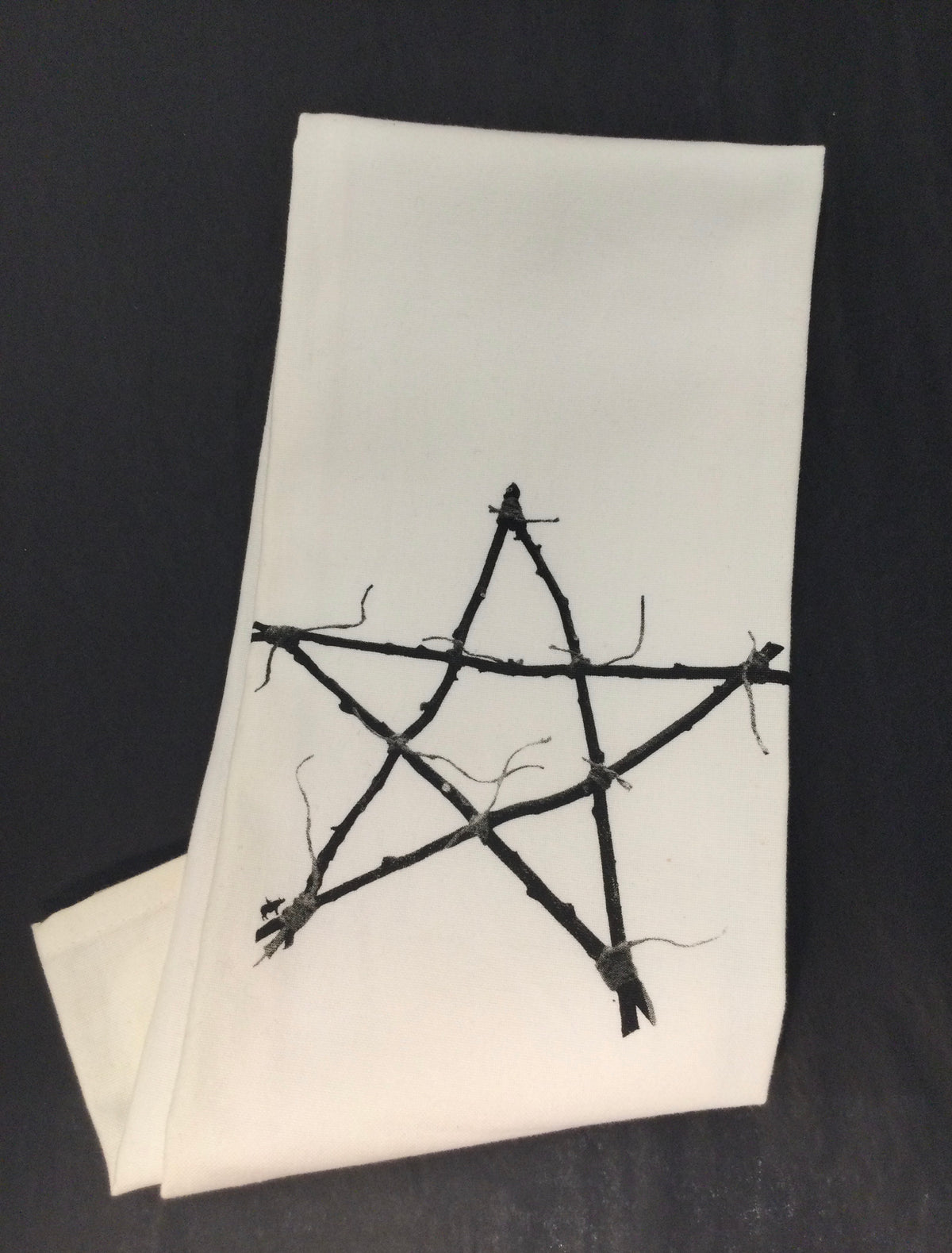 Twig Pentagram Tea Towel