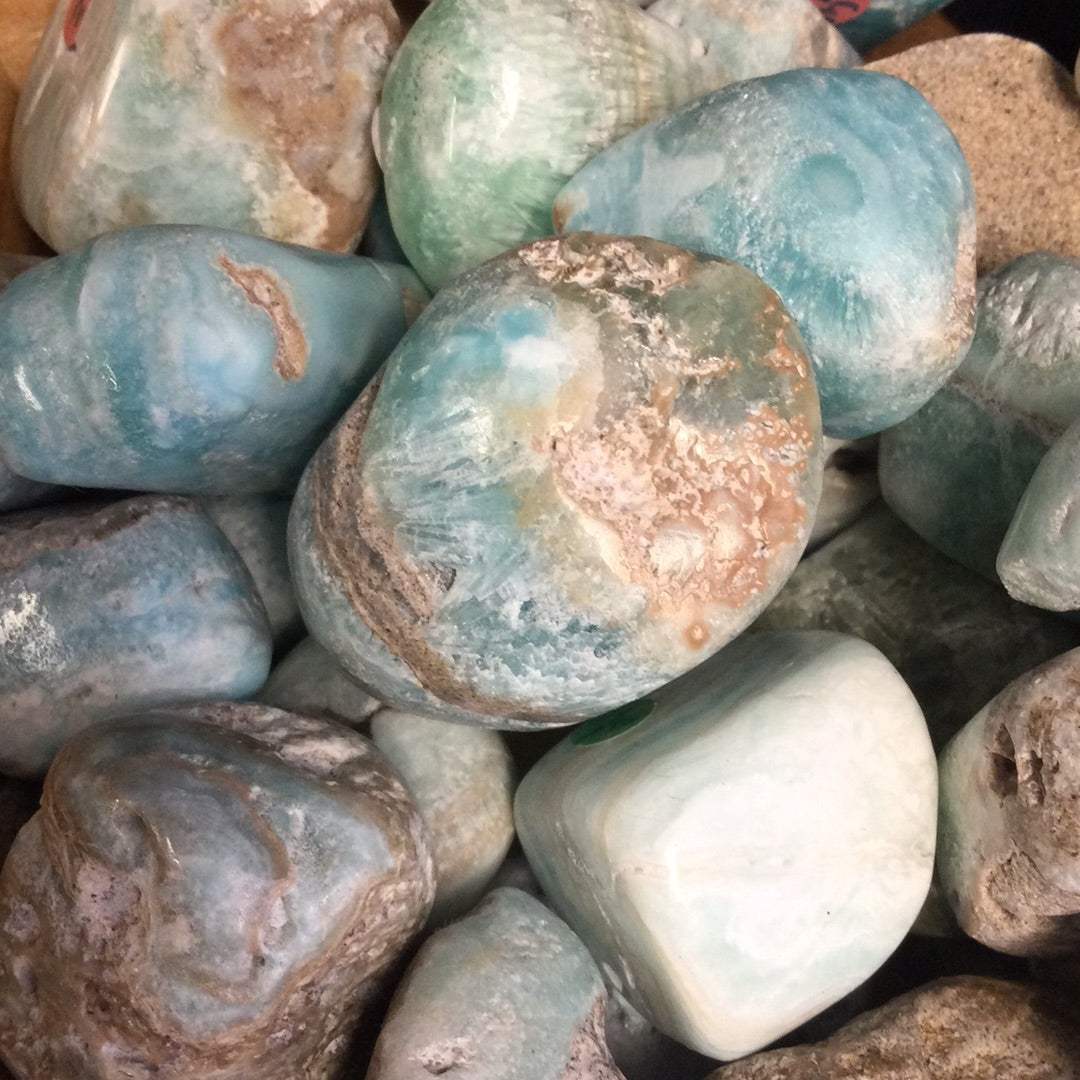Caribbean Calcite Tumbled