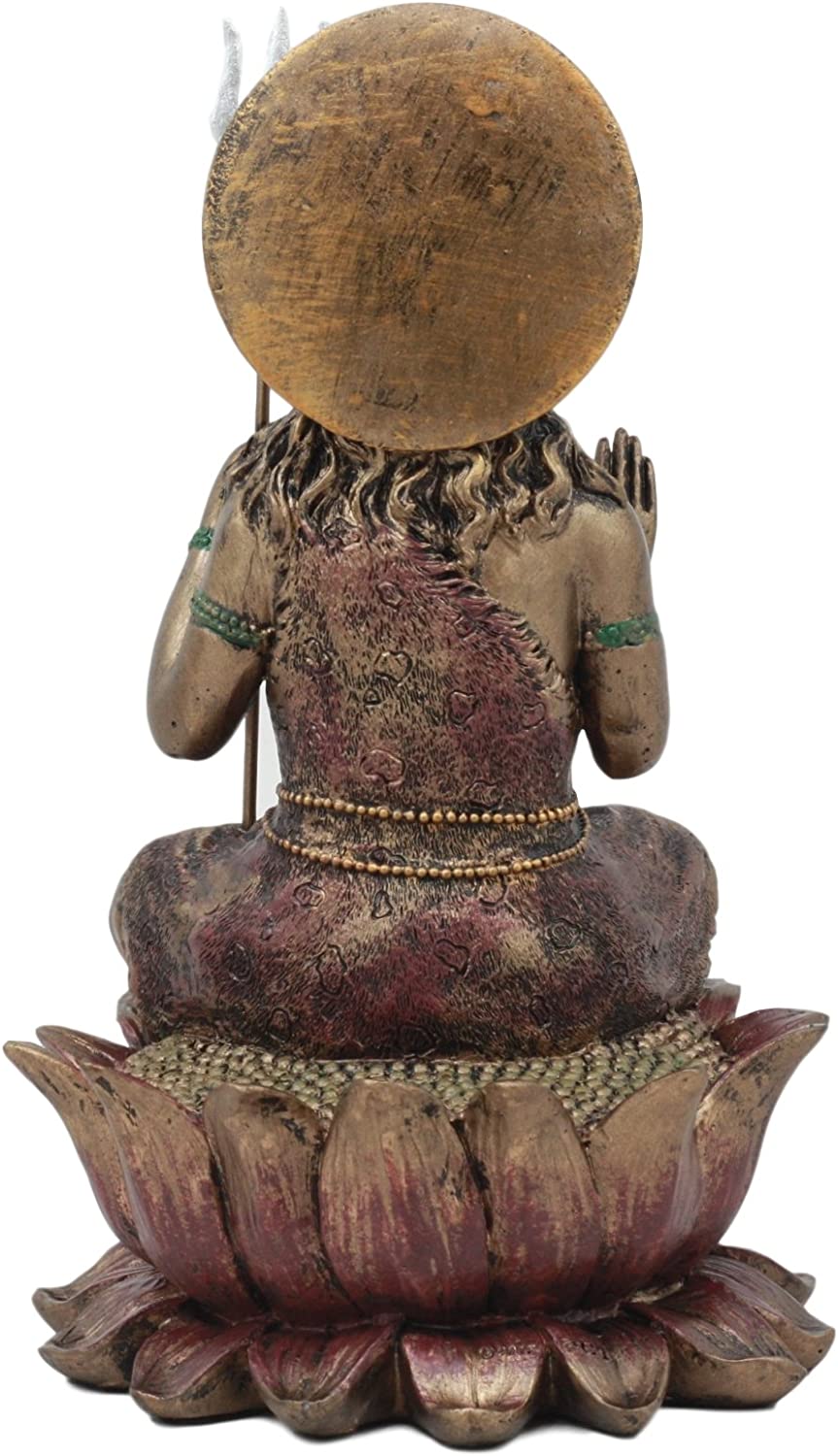 Shiva on Lotus Statue