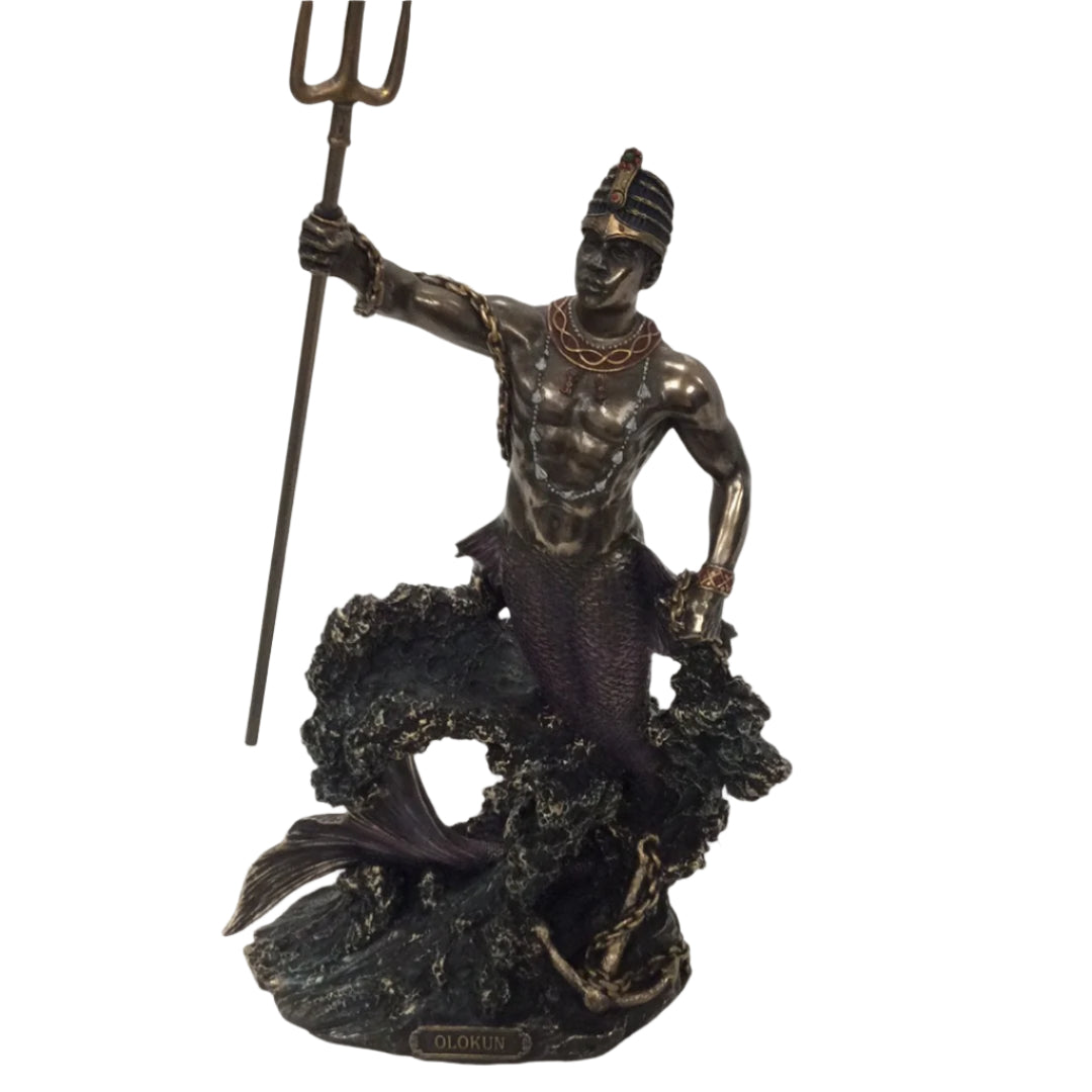 Olokun Bronze Statue