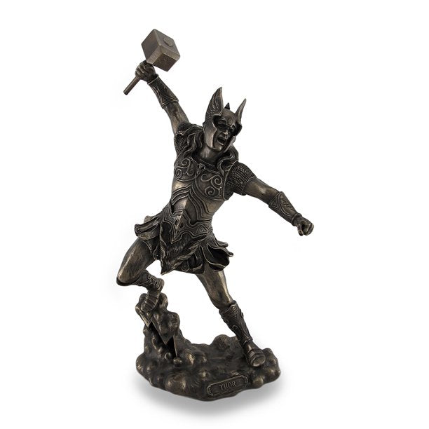 Thor Holding Mjolnir Statue
