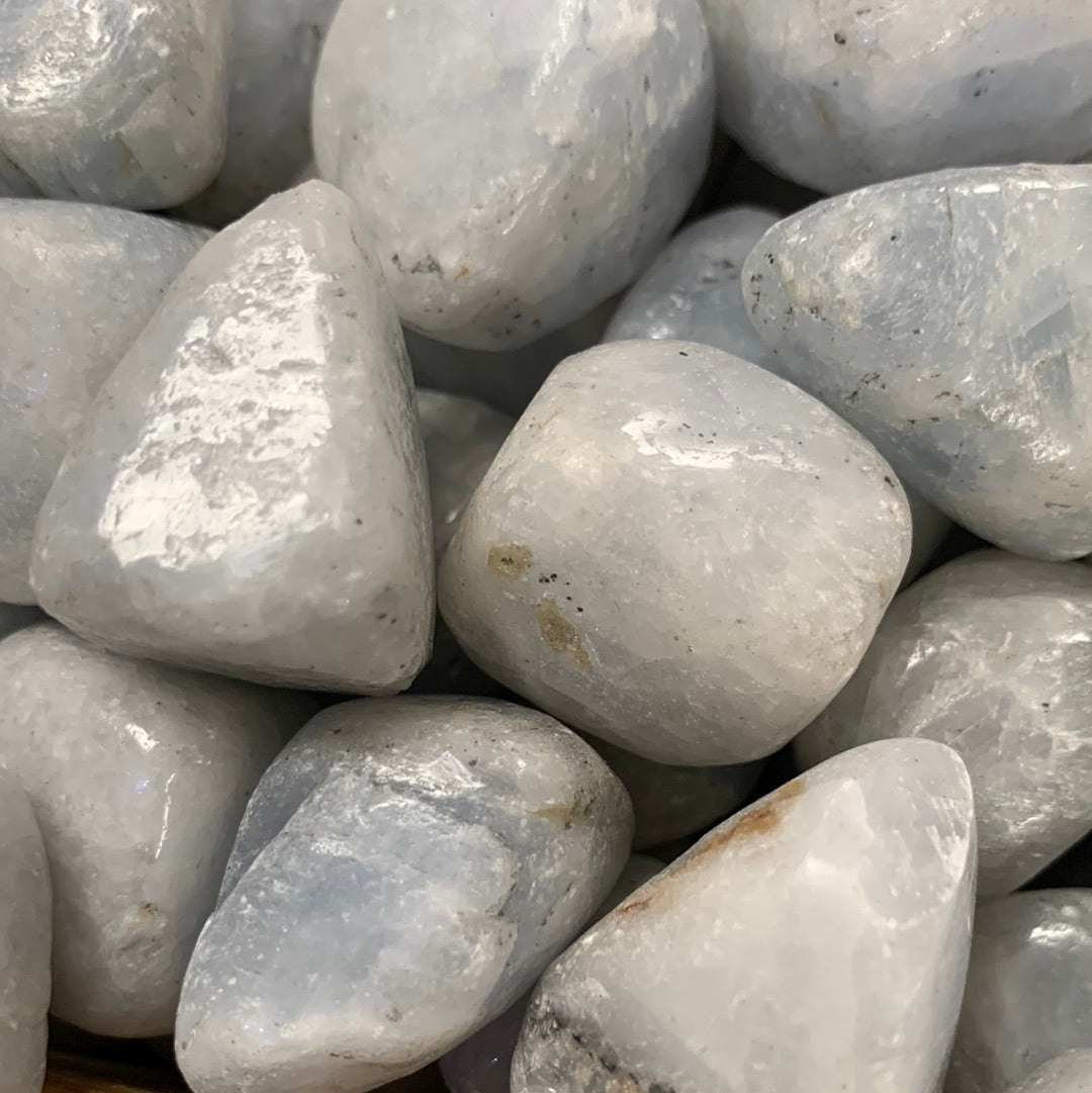 Blue Calcite Tumbled