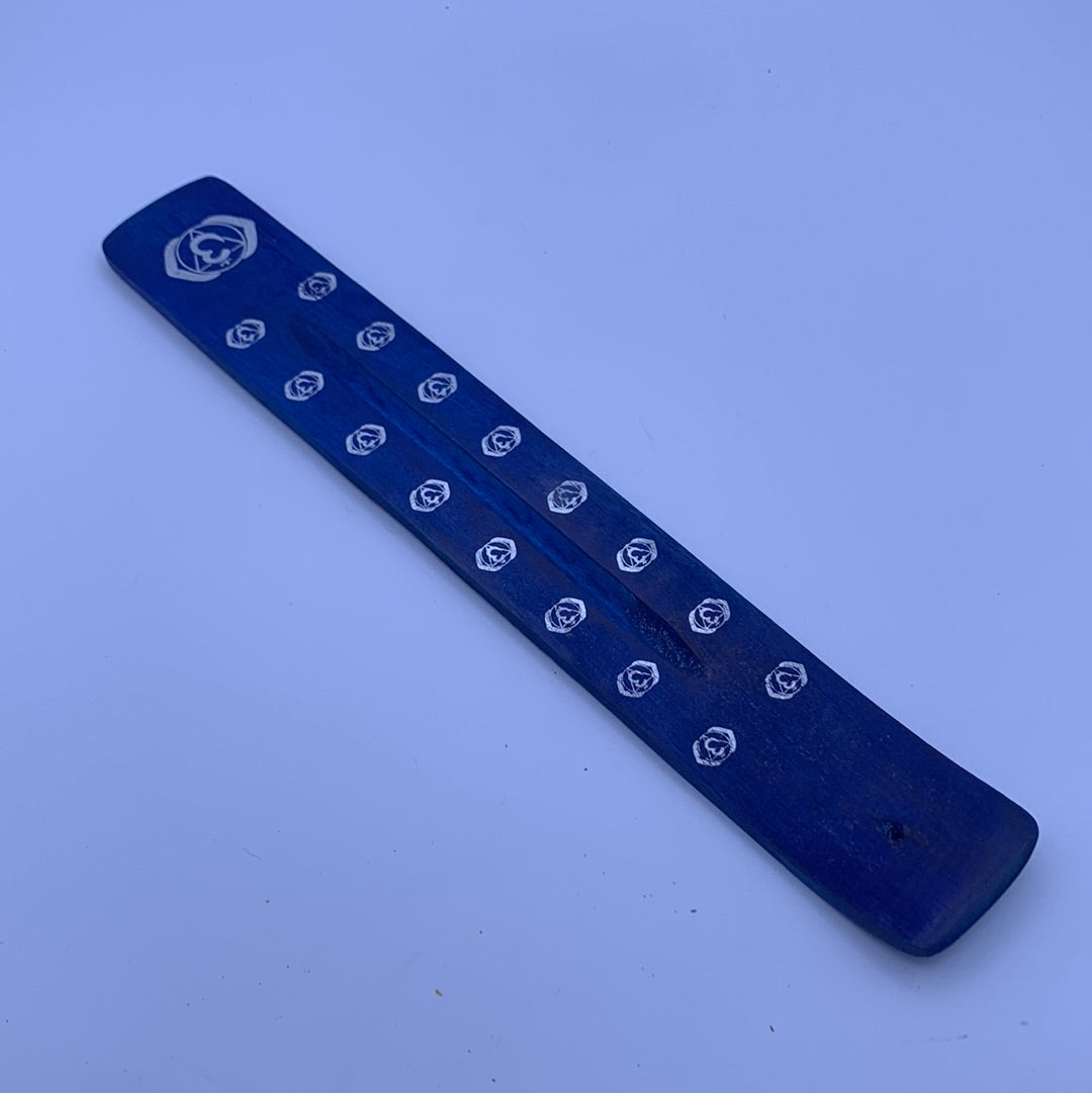 Chakra Wood Canoe Incense Burner