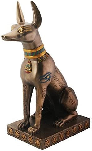 Anubis Large Bronze Dog Statue