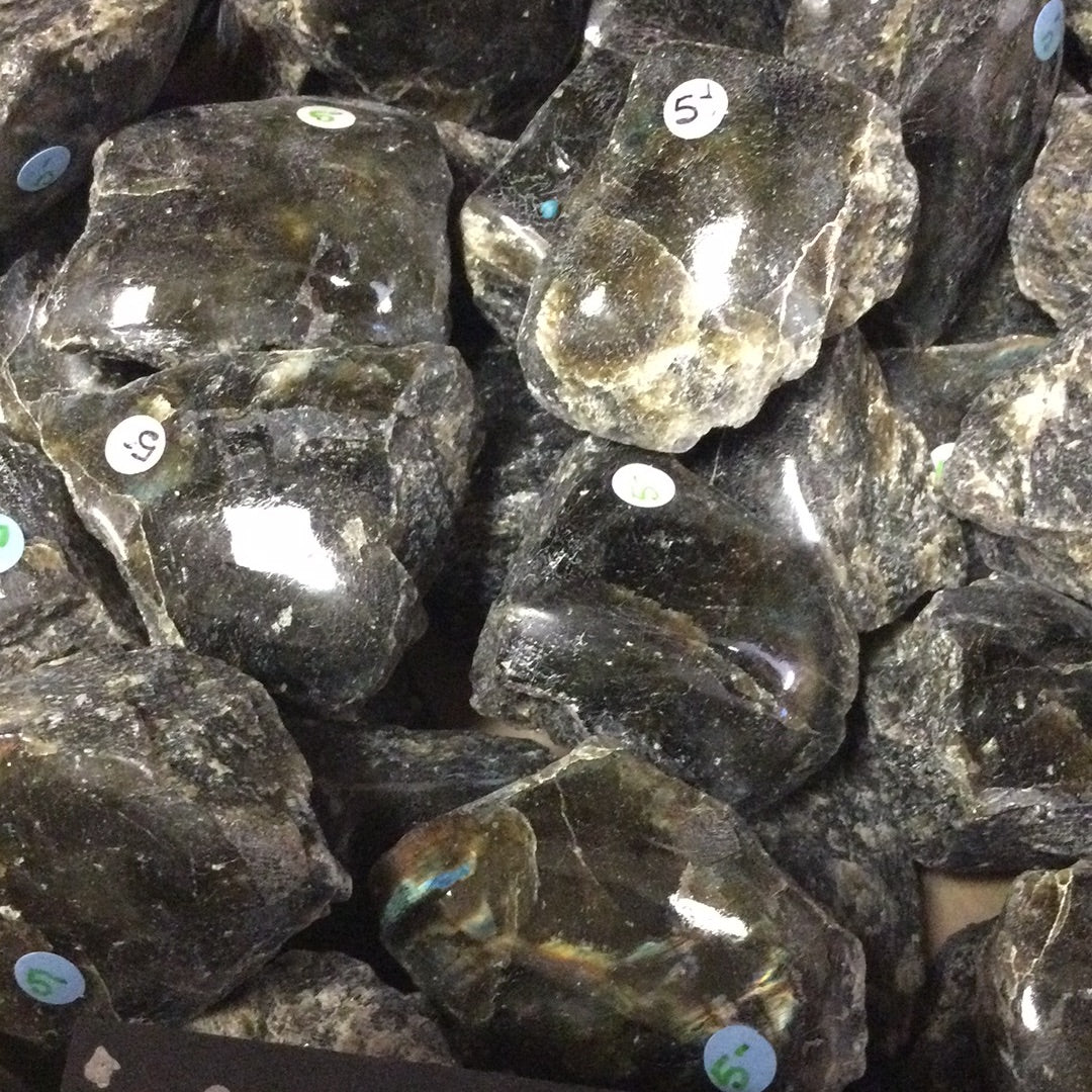 Labradorite Half Polished