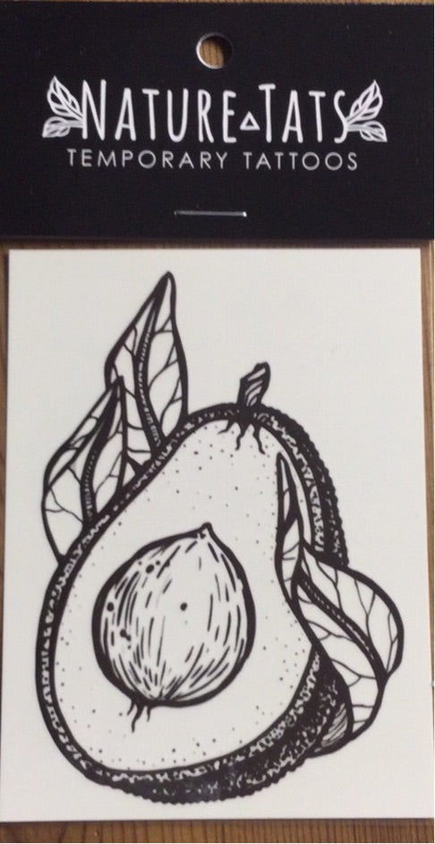 Avocado Temporary Tattoo