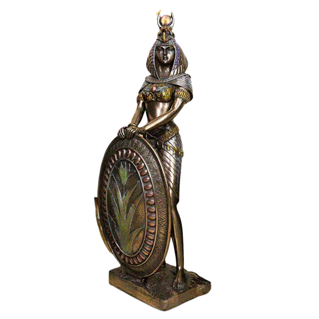 Isis with Shield Statue