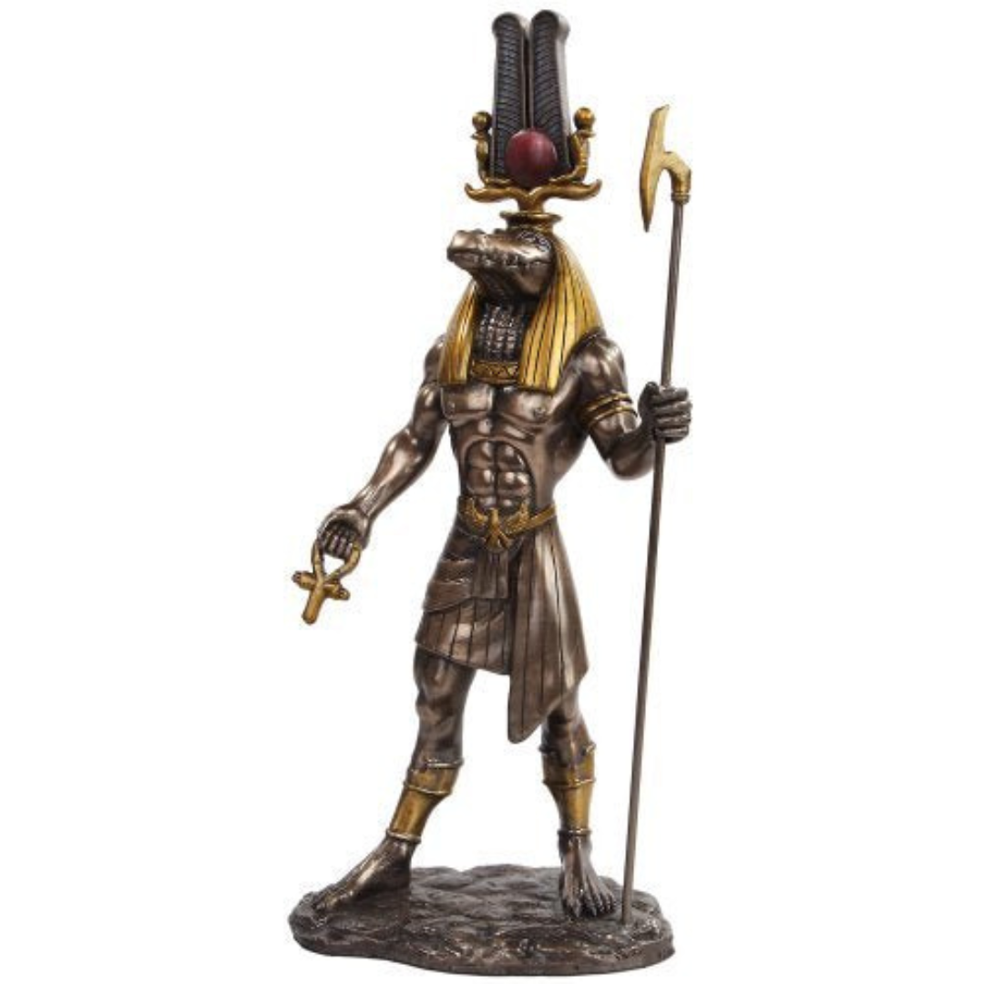 Bronze Sobek Statue
